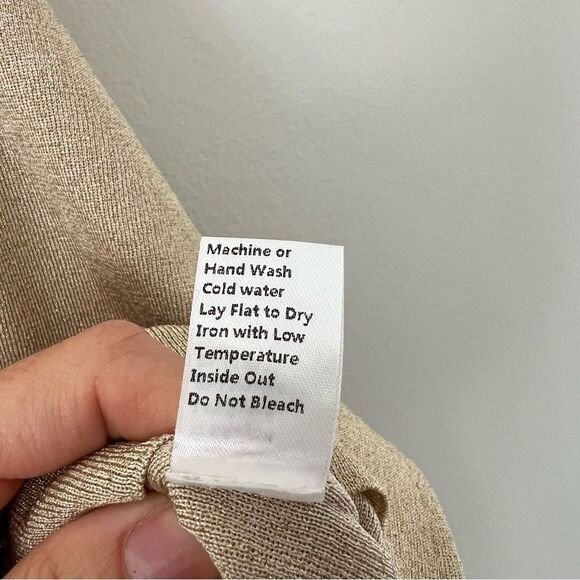 Ming Wang Metallic Gold Shimmer Tank Shell Top Plus Size 3X - Picture 9 of 10